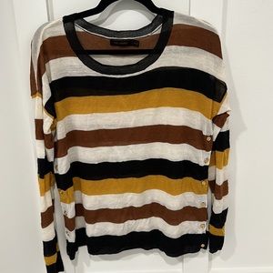 The Limited Striped sweater. Loose fitting. Thin material.